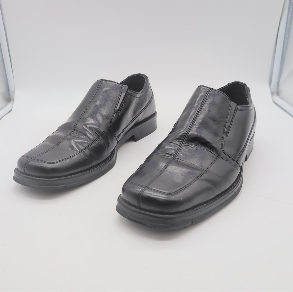 Nunn Bush NXXT Sz 11 Men's Black Leather Slip-On Shoes